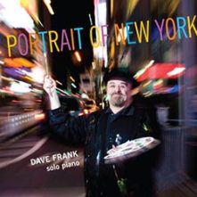 an album cover of Portraits in New York by Dave Frank piano